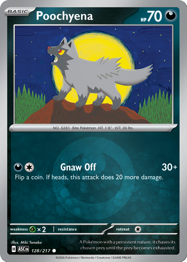 Poochyena - 128/217 - Reverse Holo