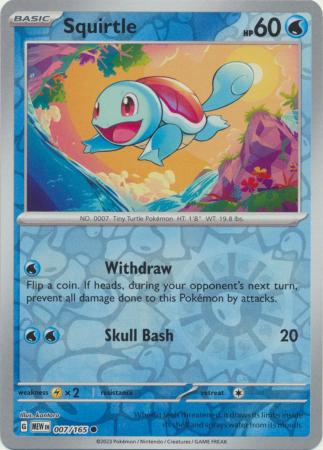 Squirtle - 7/165 - Reverse
