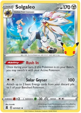 Solgaleo - 21/25 - Holo