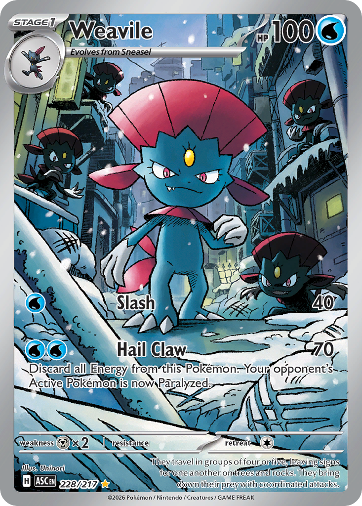 Weavile - 228/217 - Holo