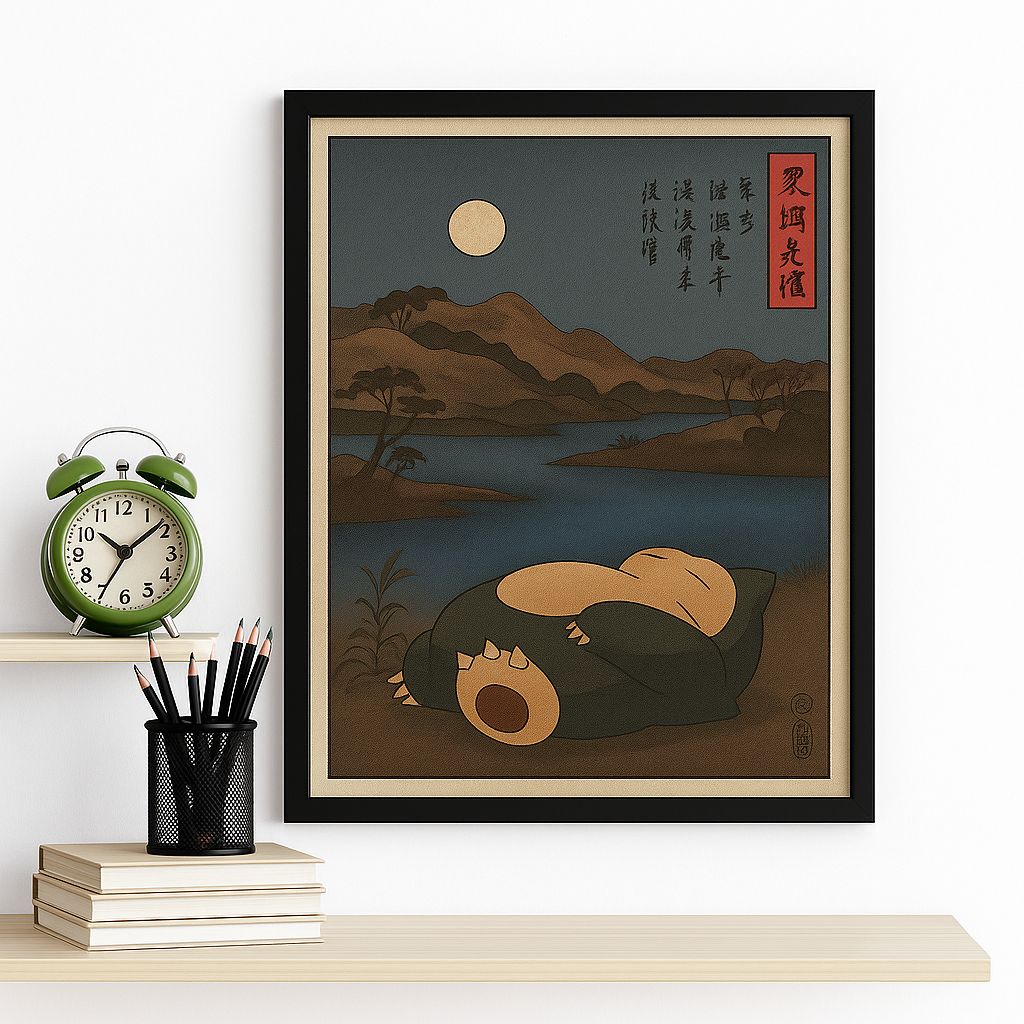 Canvas Snorlax 40x30cm