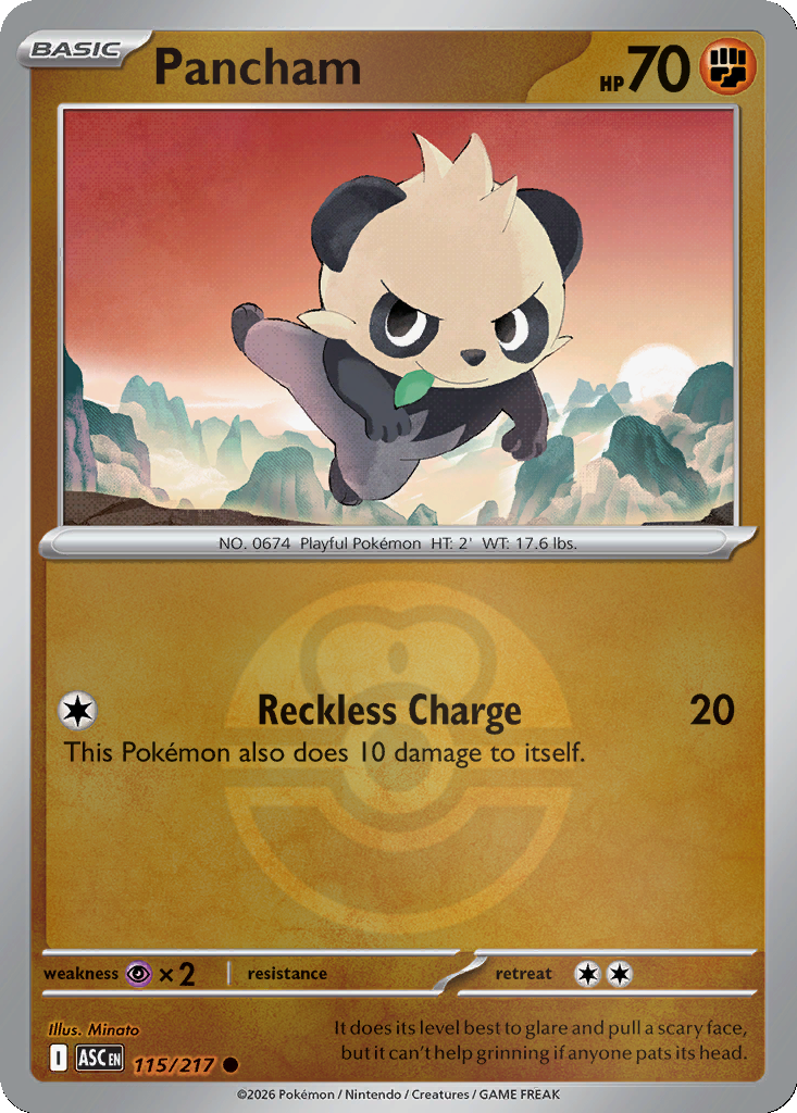 Pancham - 115/217 - Love Ball Holo