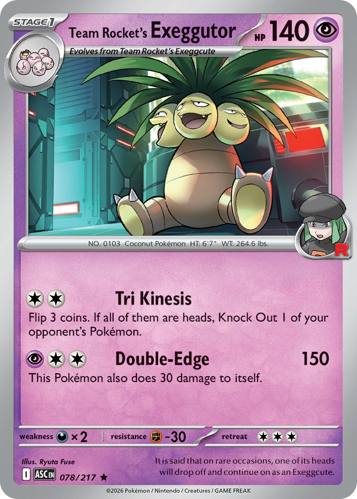 Team Rocket's Exeggutor - 78/217 - Holo