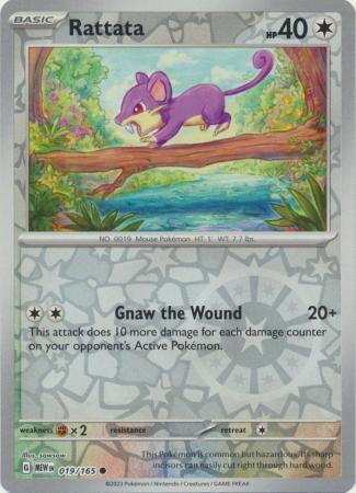 Rattata - 19/165 - Reverse