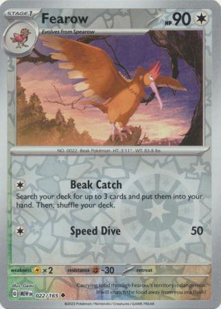 Fearow - 22/165 - Reverse