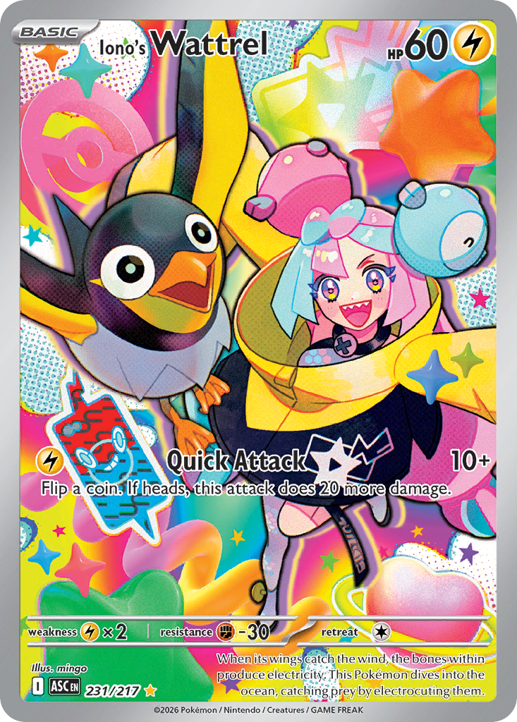 Iono's Wattrel - 231/217 - Holo