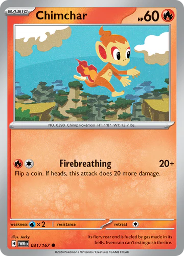 Chimchar - 31/167 - Normaal