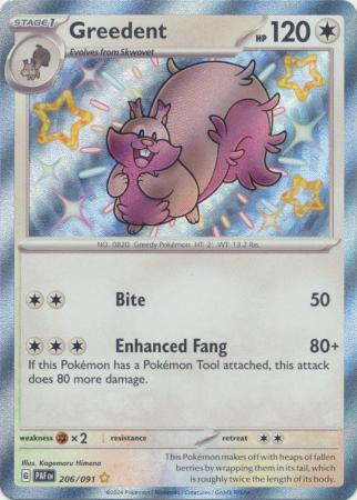 Greedent Shiny Rare - 206/091