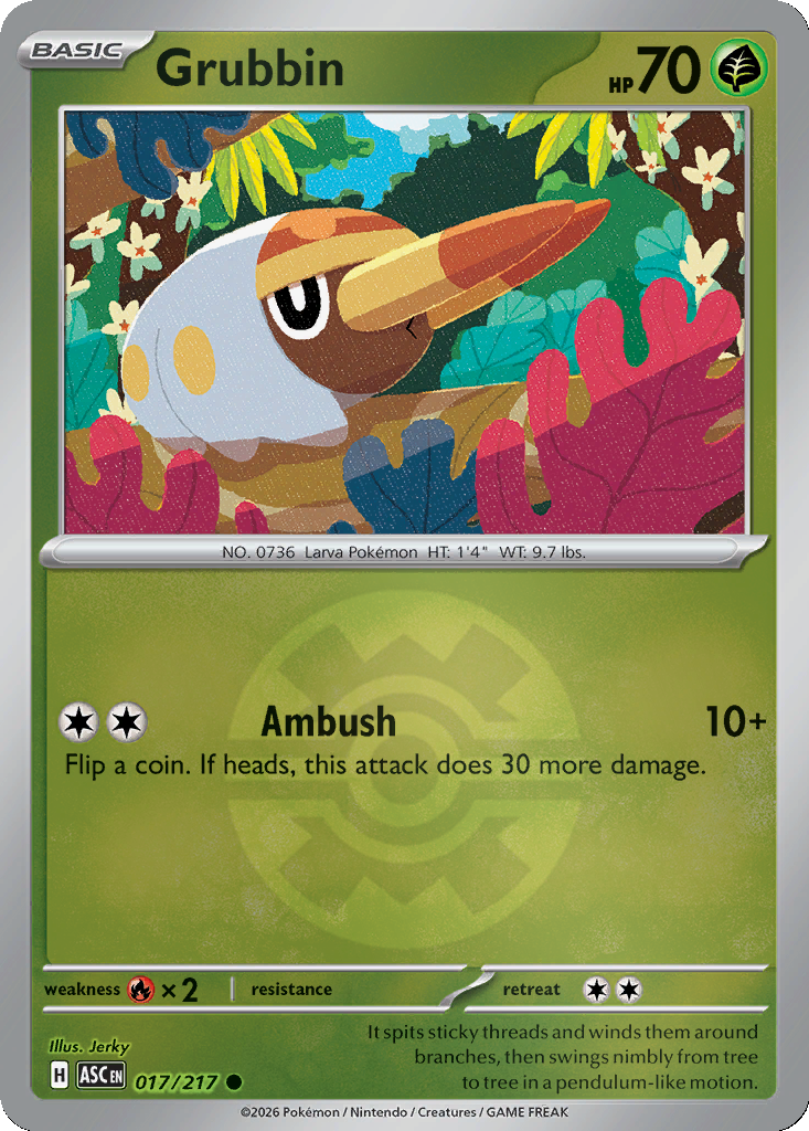 Grubbin - 17/217 - Quick Ball Holo