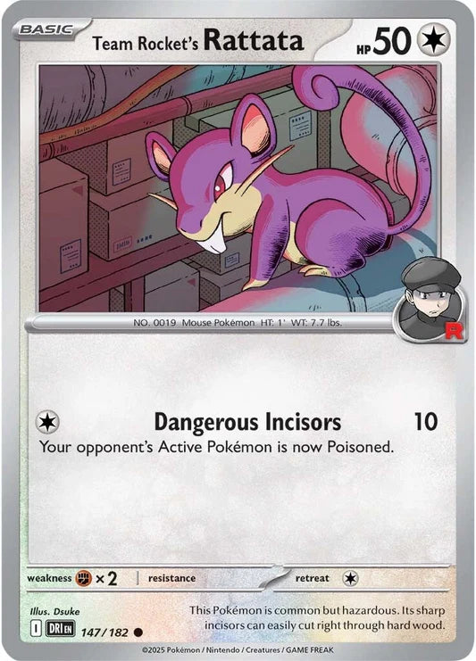 Team Rocket's Rattata - 147/182 - Normaal