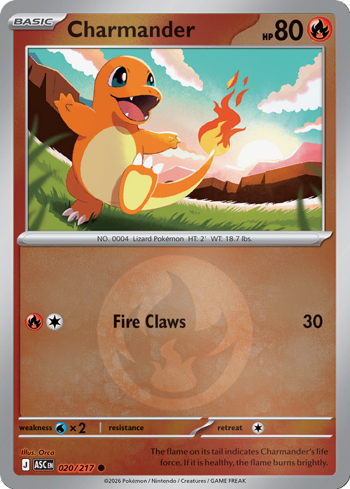 Charmander - 20/217 - Reverse Holo