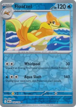 Floatzel - 58/182 - Reverse