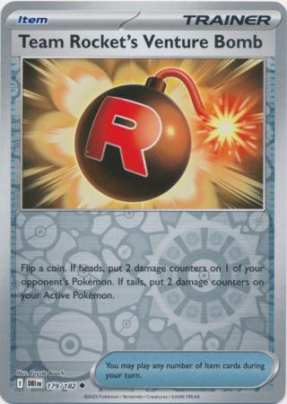 Team Rocket's Venture Bomb - 179/182 - Reverse