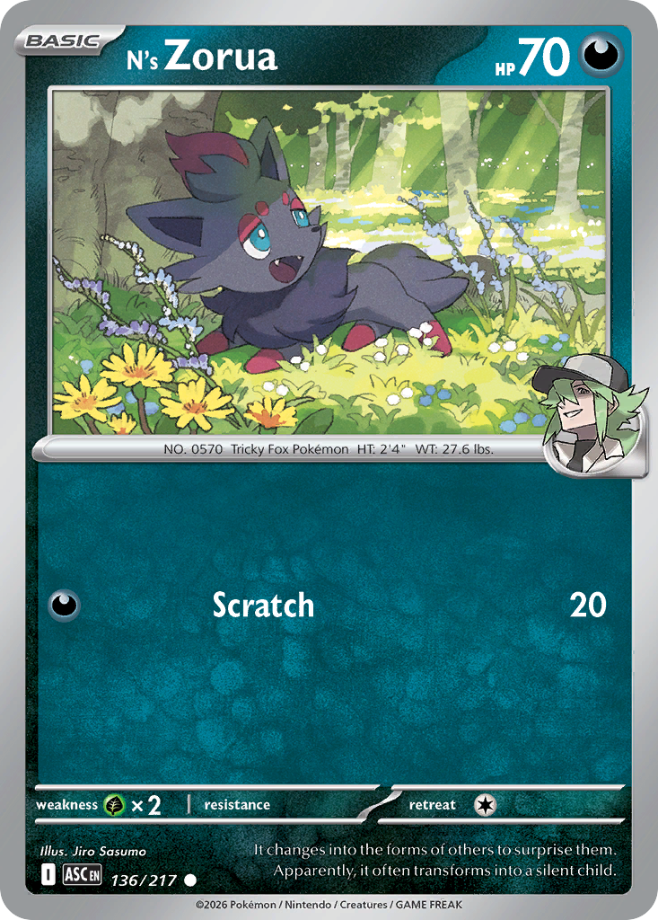 N's Zorua - 136/217 - Normaal