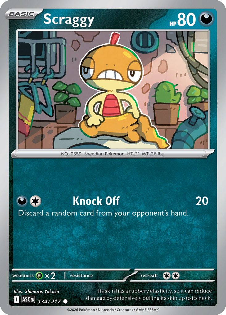 Scraggy - 134/217 - Normal