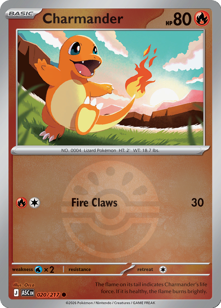 Charmander - 20/217 - Friend Ball Holo