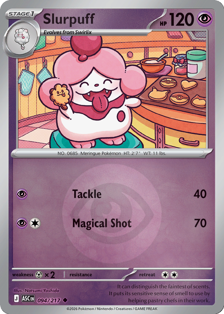 Slurpuff - 94/217 - Reverse Holo