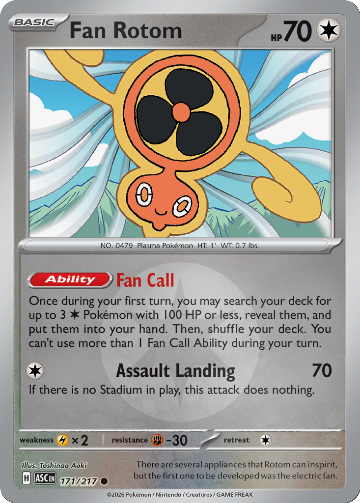 Fan Rotom - 171/217 - Reverse Holo
