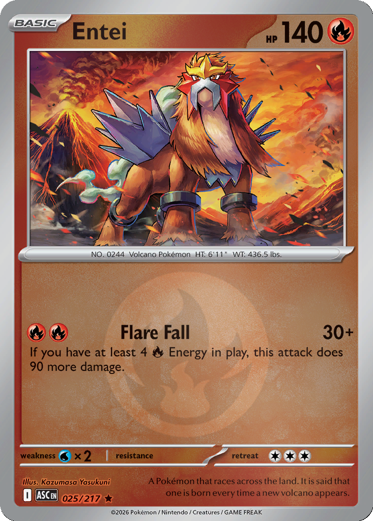 Entei - 25/217 - Reverse Holo