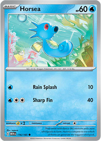 Horsea - 116/165 - Normaal