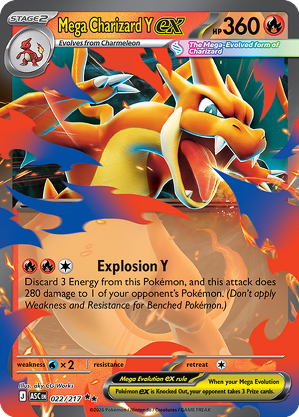 Mega Charizard Y ex - 22/217 - Holo