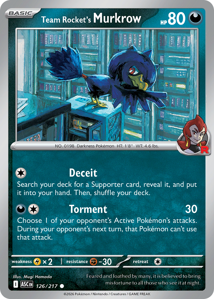 Team Rocket's Murkrow - 126/217 - Normal