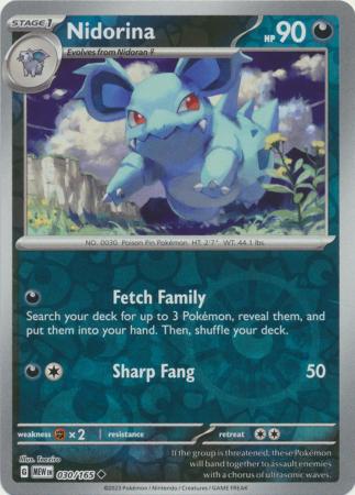 Nidorina - 30/165 - Reverse