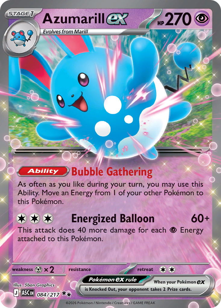 Azumarill ex - 84/217 - Holo