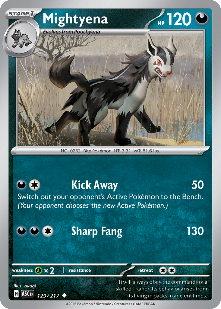 Mightyena - 129/217 - Normal