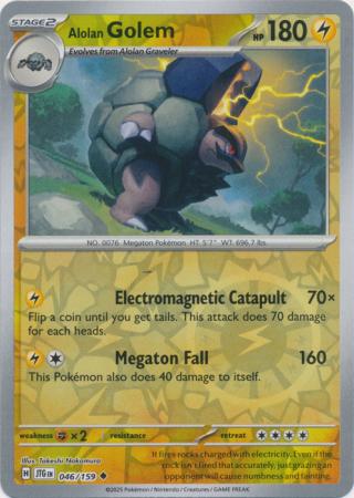Alolan Golem - 46/159 - Reverse