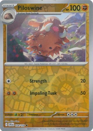 Piloswine - 78/159 - Reverse