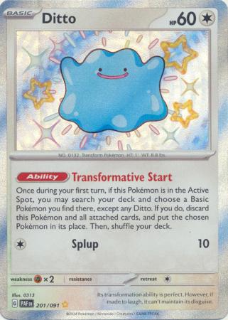 Ditto Shiny Rare - 201/091
