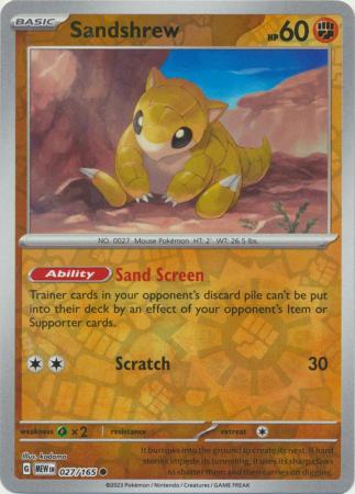 Sandshrew - 27/165 - Reverse