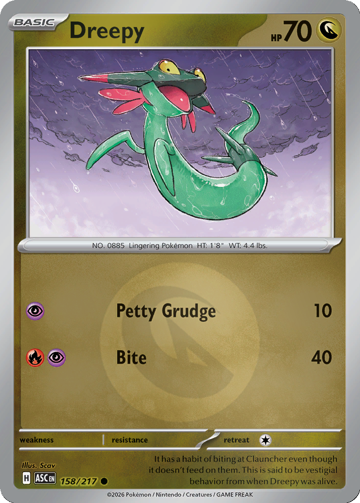 Dreepy - 158/217 - Reverse Holo