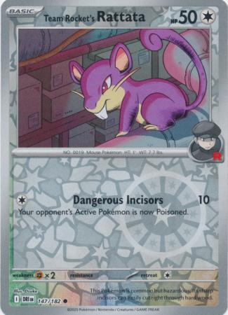 Team Rocket's Rattata - 147/182 - Reverse