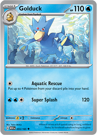 Golduck - 55/165 - Normal