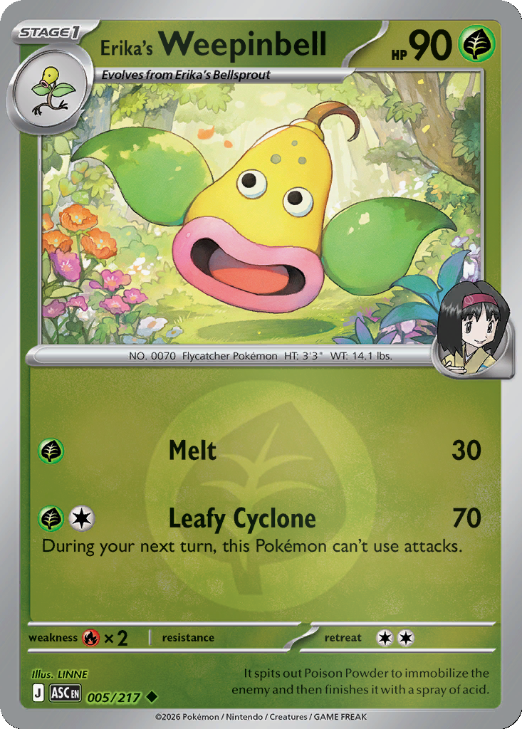 Erika's Weepinbell - 5/217 - Reverse Holo