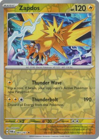 Zapdos - 65/167 - Reverse