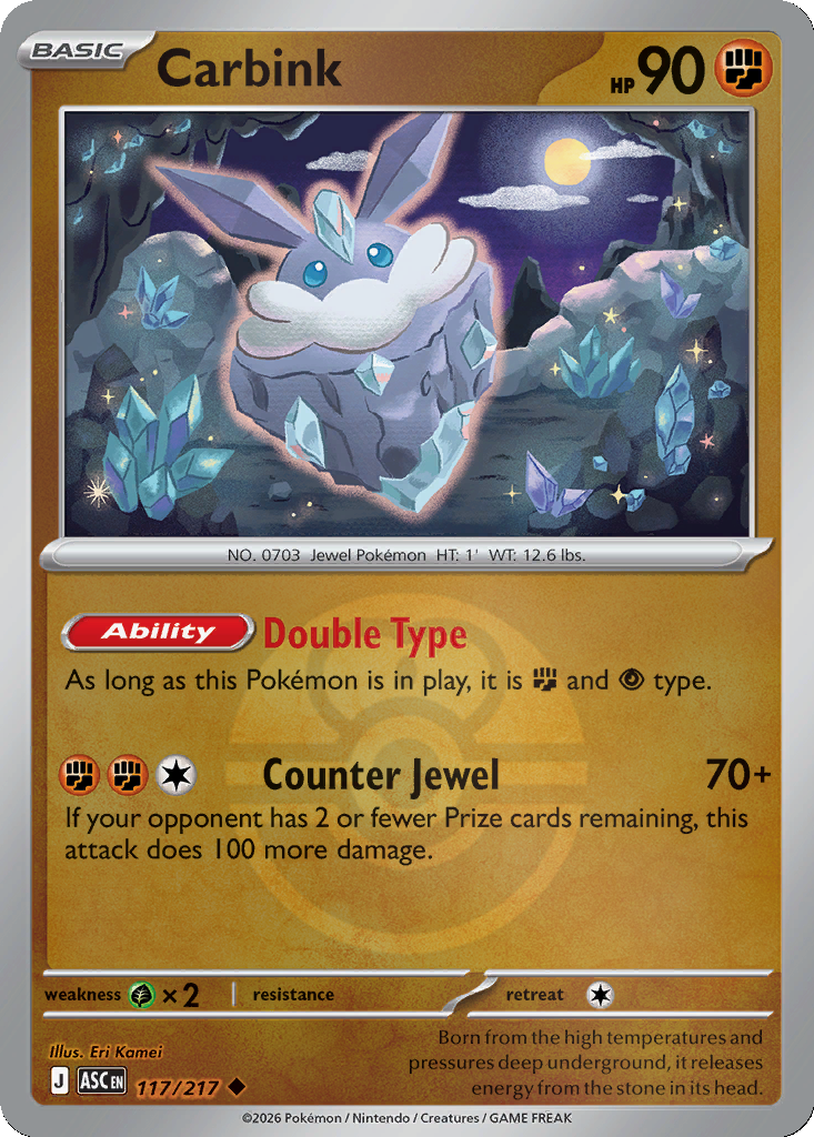 Carbink - 117/217 - Love Ball Holo