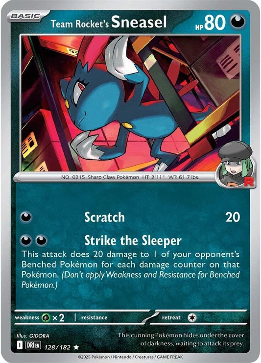 Team Rocket's Sneasel - 128/182 - Holo
