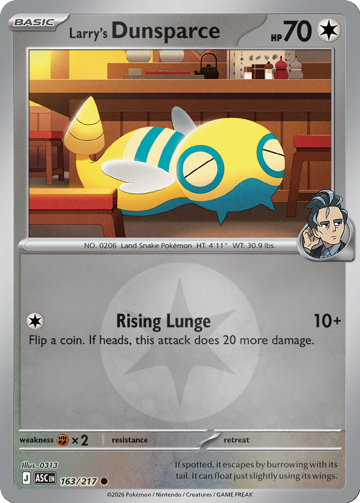 Larry's Dunsparce - 163/217 - Reverse Holo