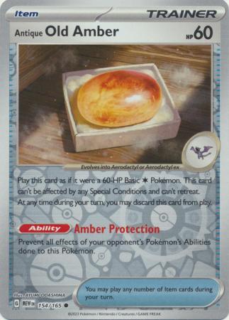 Antiek Oud Amber - 154/165 - Keerzijde