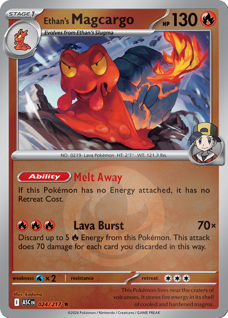 Ethan's Magcargo - 24/217 - Reverse Holo