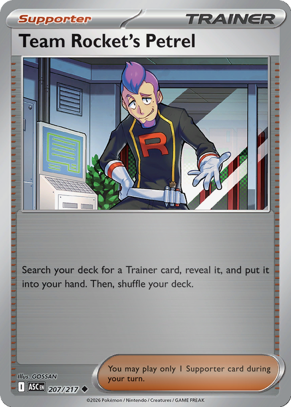 Team Rocket's Petrel - 207/217 - Reverse Holo