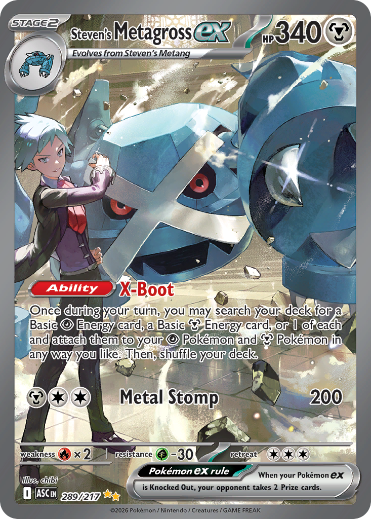 Steven's Metagross ex - 289/217 - Holo