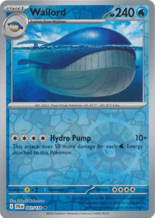 Wailord - 41/159 - Reverse