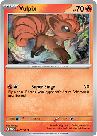 Vulpix - 37/165 - Normaal