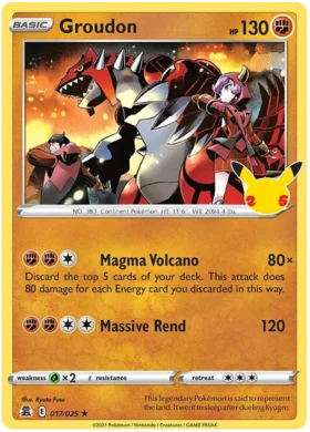 Groudon - 17/25 - Holo