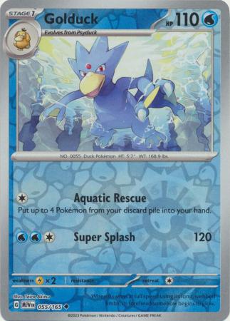 Golduck - 55/165 - Reverse
