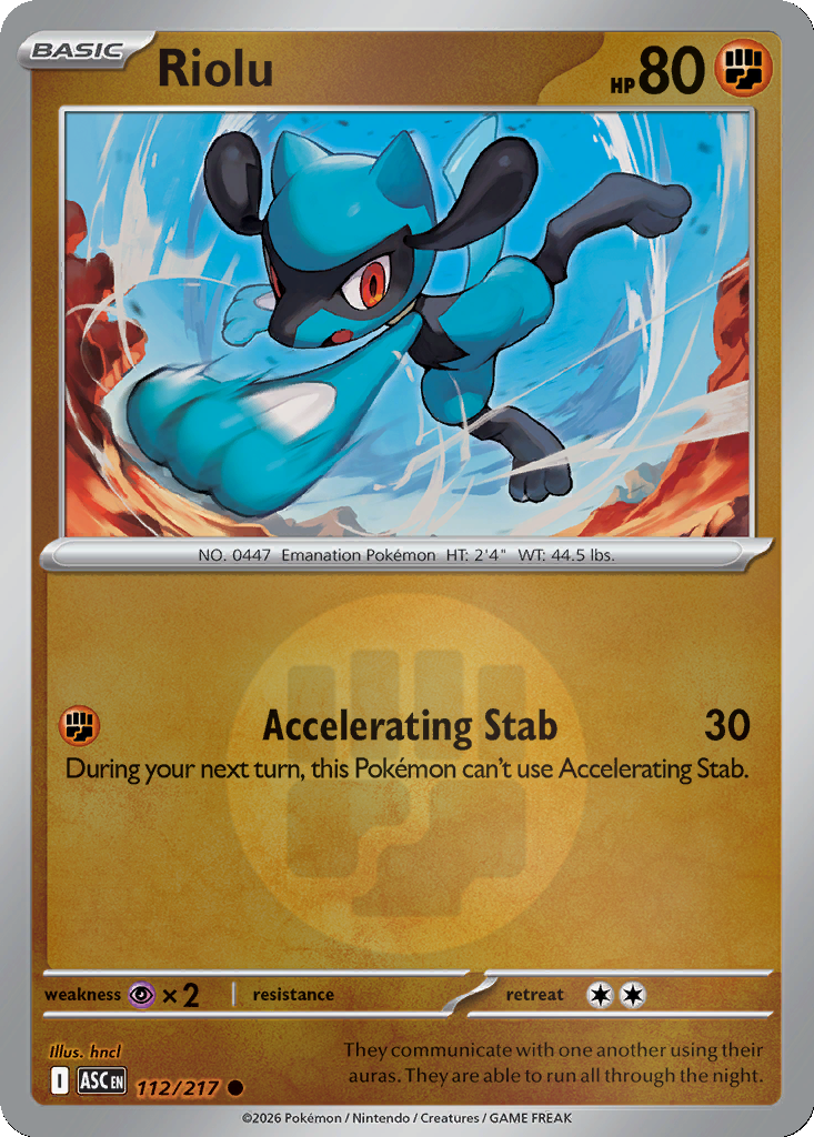 Riolu - 112/217 - Reverse Holo
